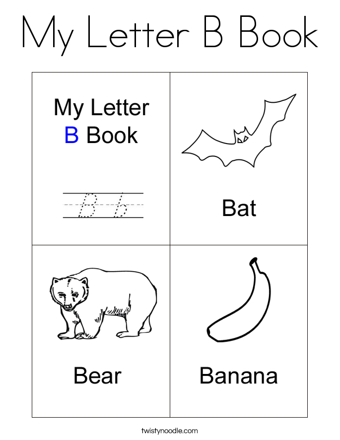 My Letter B Book Printable