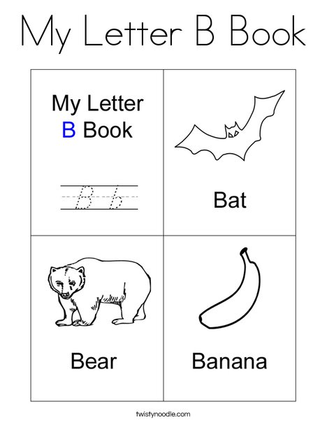 Free Printable Letter B Book