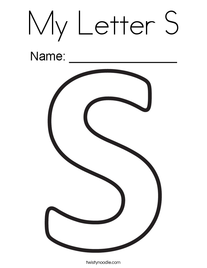 s letter coloring pages - photo #21