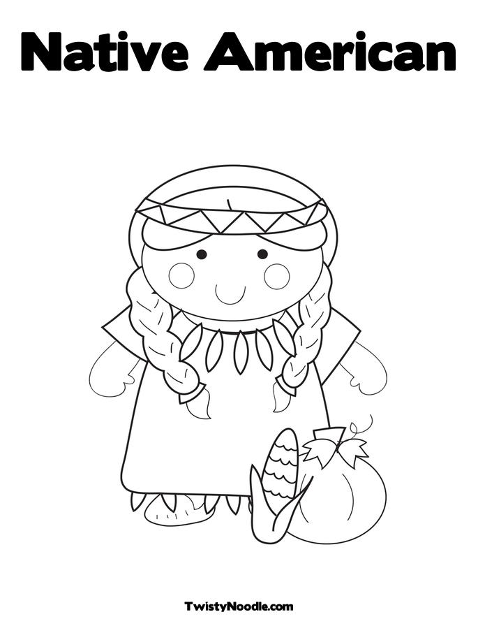 native indian doll coloring pages - photo #32