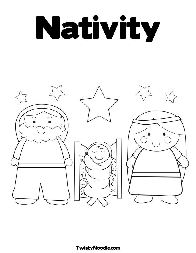 nativity coloring book pages - photo #30