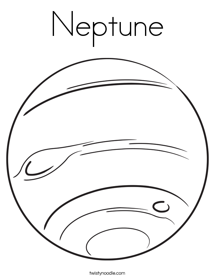 Neptune Coloring Page - Twisty Noodle