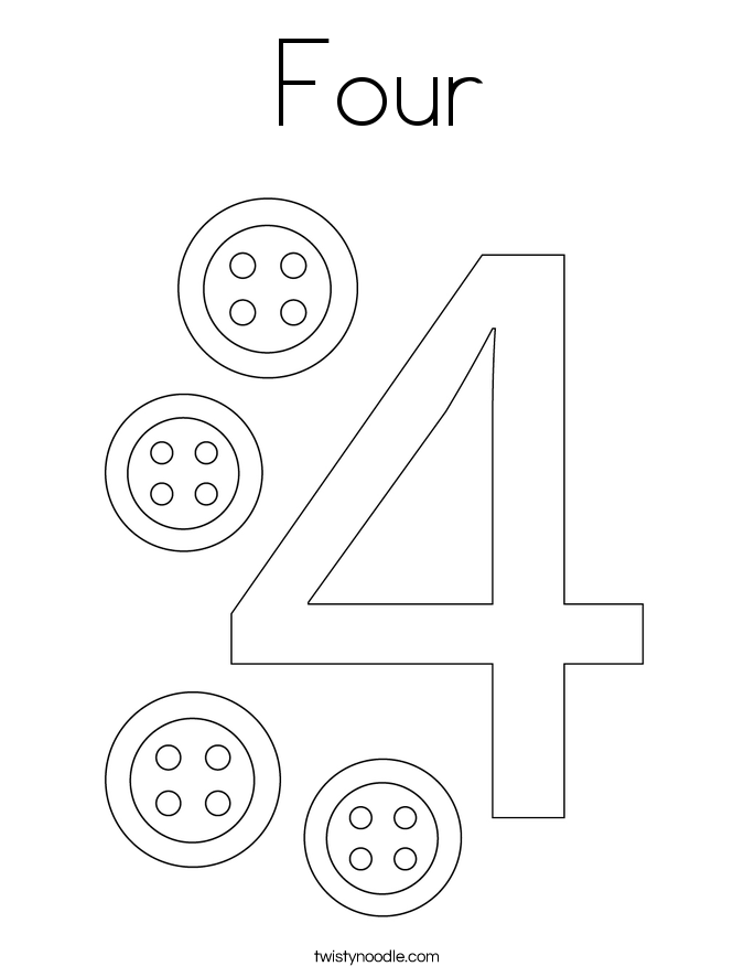 four coloring page twisty noodle four coloring page twisty noodle