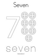 Seven Coloring Page