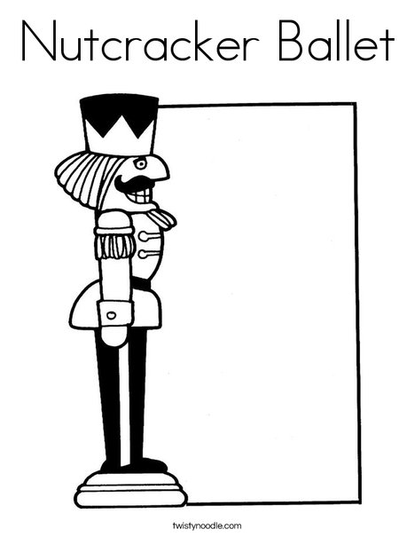 Nutcracker Ballet Coloring Page - Twisty Noodle