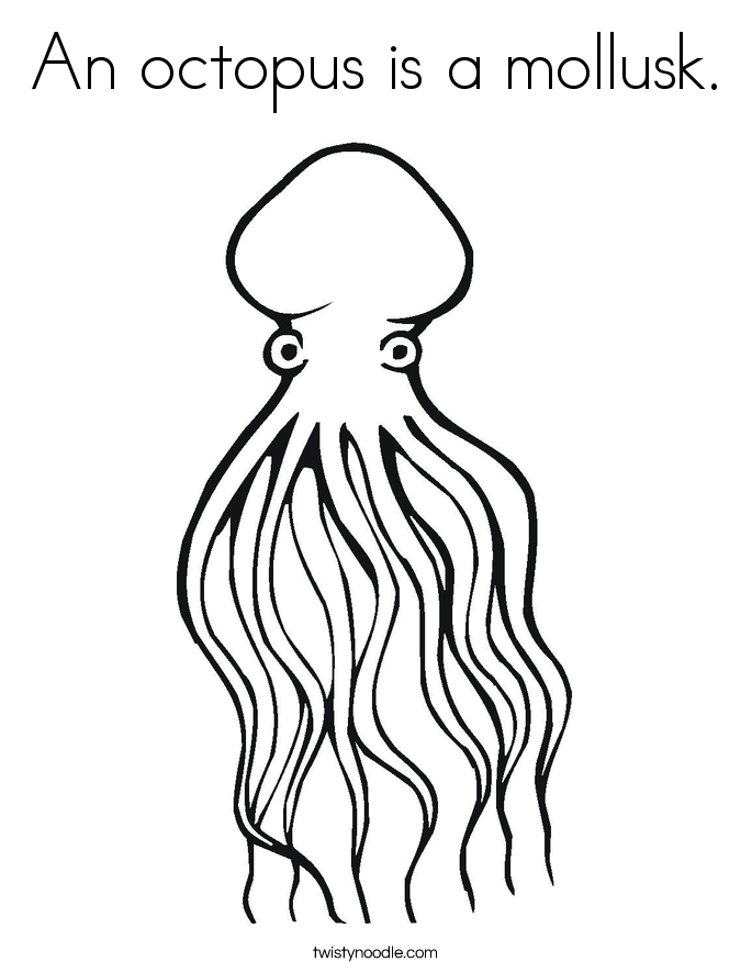 o is for octopus coloring pages - photo #49