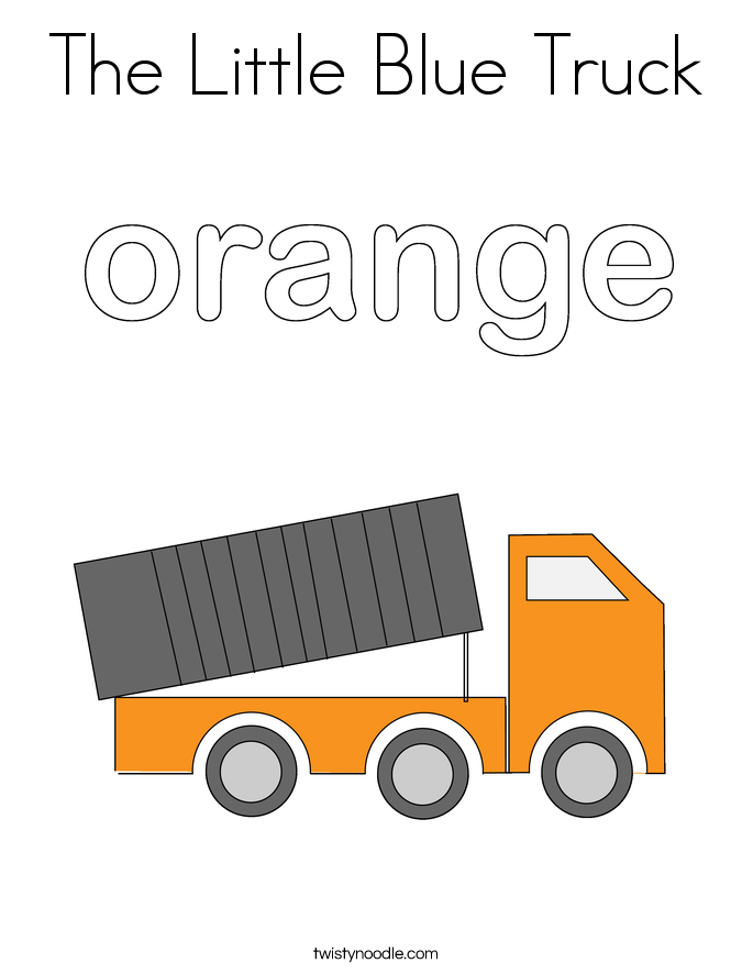 Little Blue Truck Coloring Pages Free The Little Blue Truck Coloring Page - Twisty Noodle