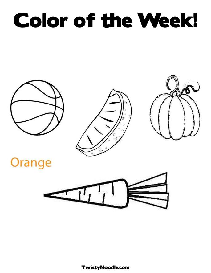 Orange Coloring Page