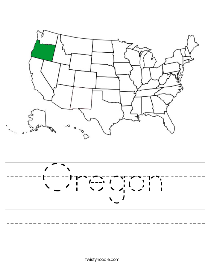 Oregon Worksheet Twisty Noodle Oregon Worksheet Twisty Noodle