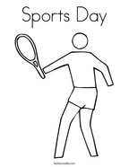 sports day coloring page