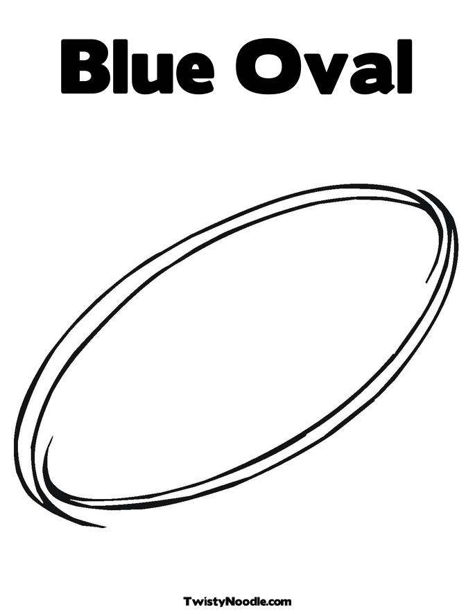 Oval Colouring Pages