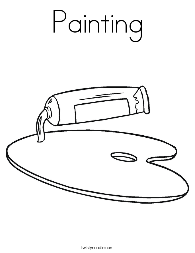 paint coloring pages - photo #9