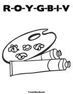 R-O-Y-G-B-I-V Coloring Page