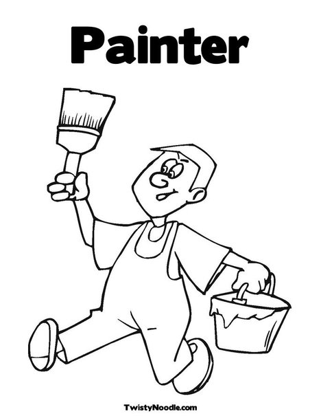 Artist Coloring Pages
