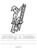 climbing a ladder Worksheet