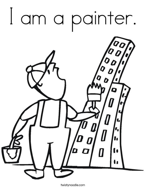 painter coloring pages - photo #29