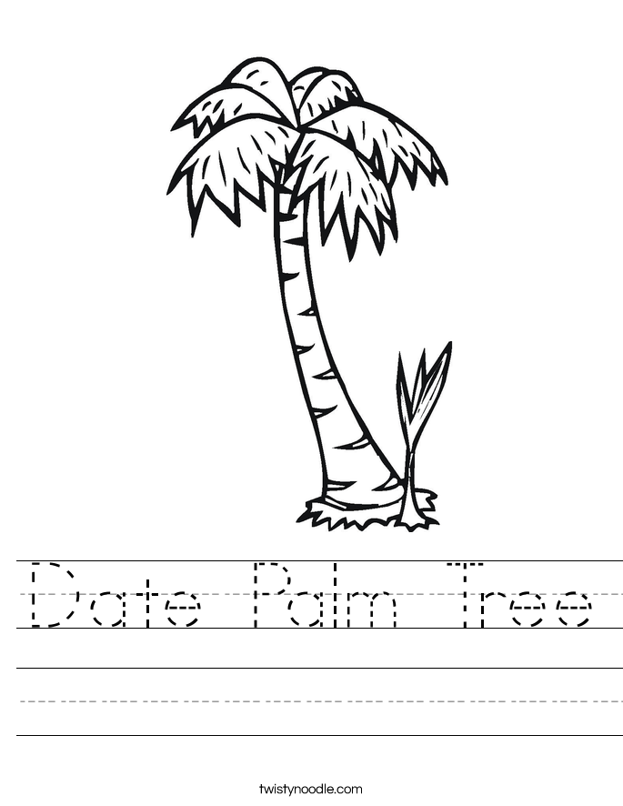 date palm coloring pages - photo #4
