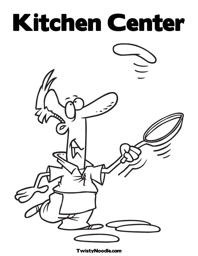 Coloring Page Kitchen