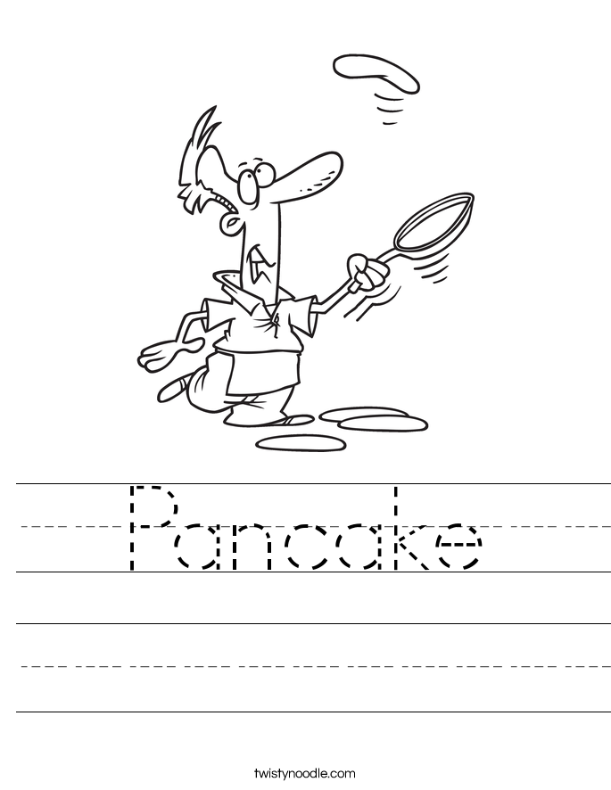 pancake day coloring pages and activity sheets - photo #8