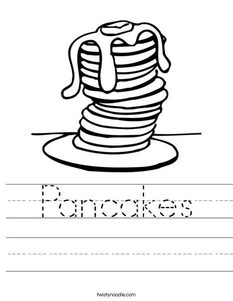 pancake day coloring pages and activity sheets - photo #12