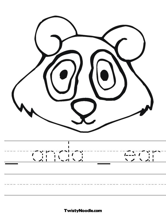 Ear Worksheet