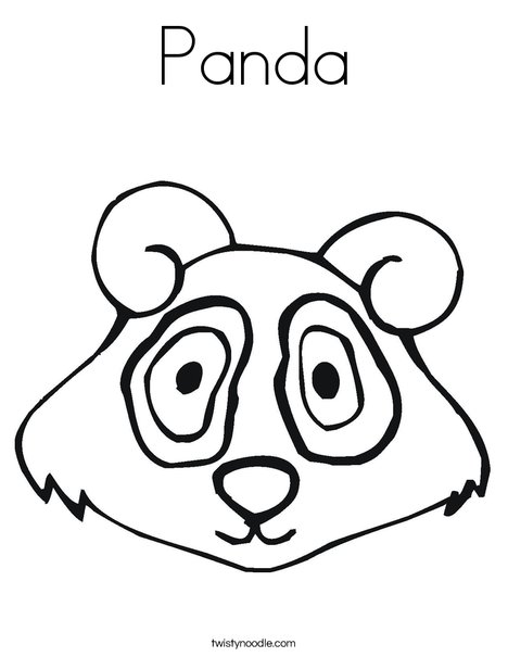 Panda Coloring Page - Twisty Noodle