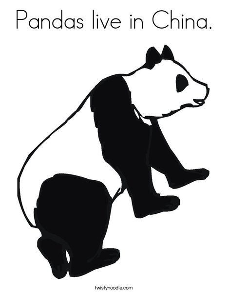 chinese panda coloring pages - photo #34