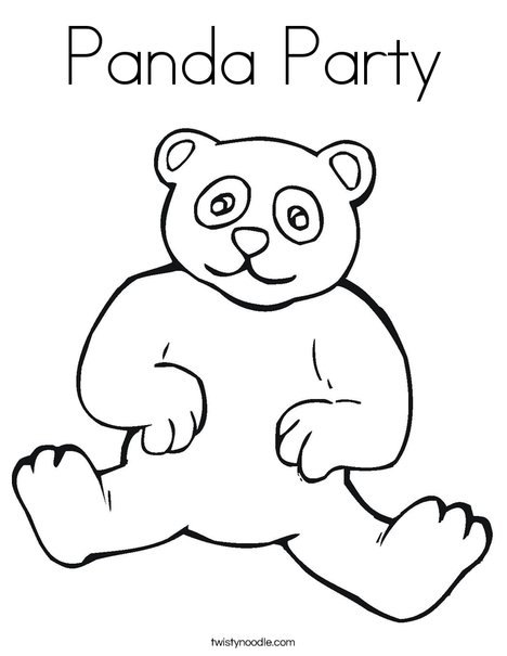 panda bear panda bear coloring pages - photo #25