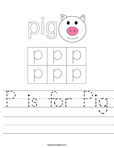Preschool Letter P Coloring Page Preschool Letter P Coloring Page