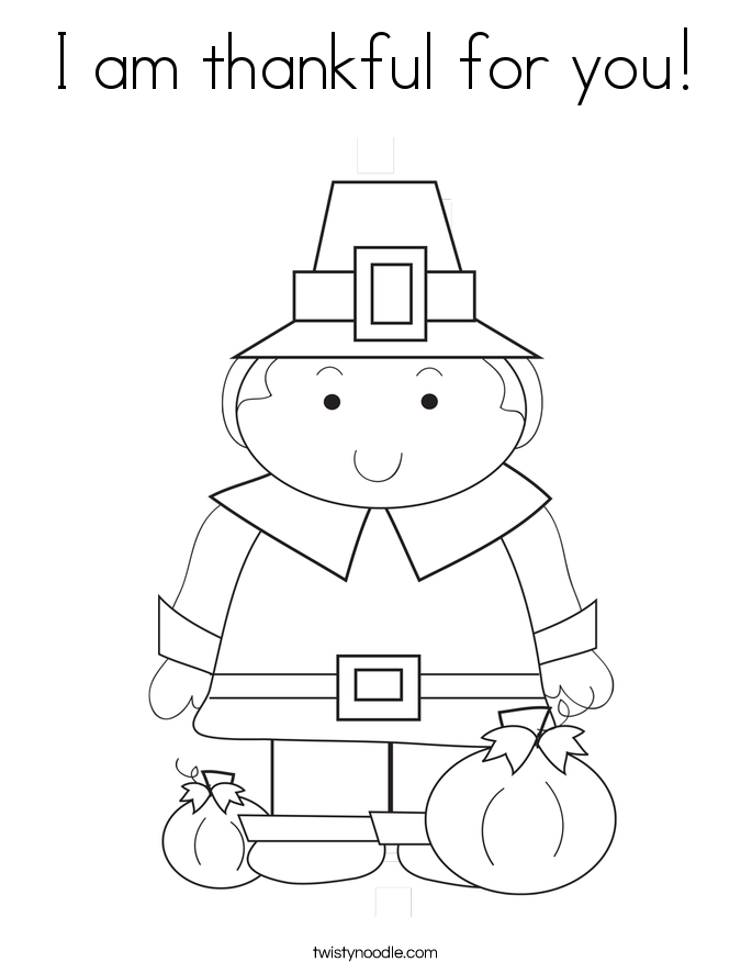i am thankful for you coloring pages - photo #1
