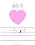 Heart Worksheet - Twisty Noodle