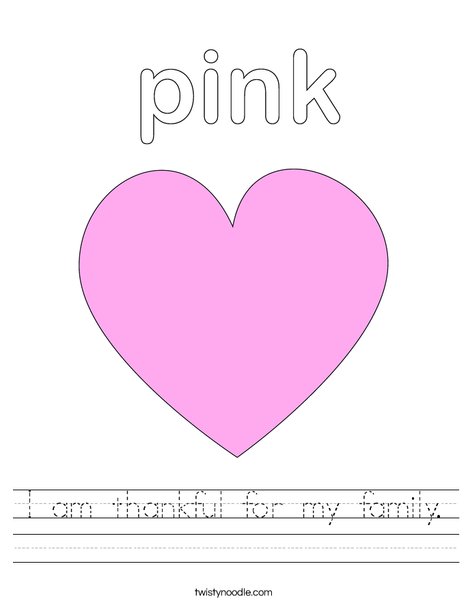 A Thankful Heart Coloring Page A Thankful Heart Coloring Page