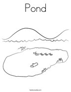 Pond Coloring Page