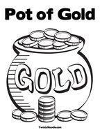Pot of Gold Coloring Page