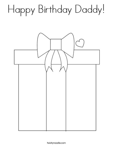 present coloring page