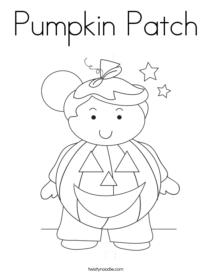 Pumpkin Patch Coloring Page Twisty Noodle