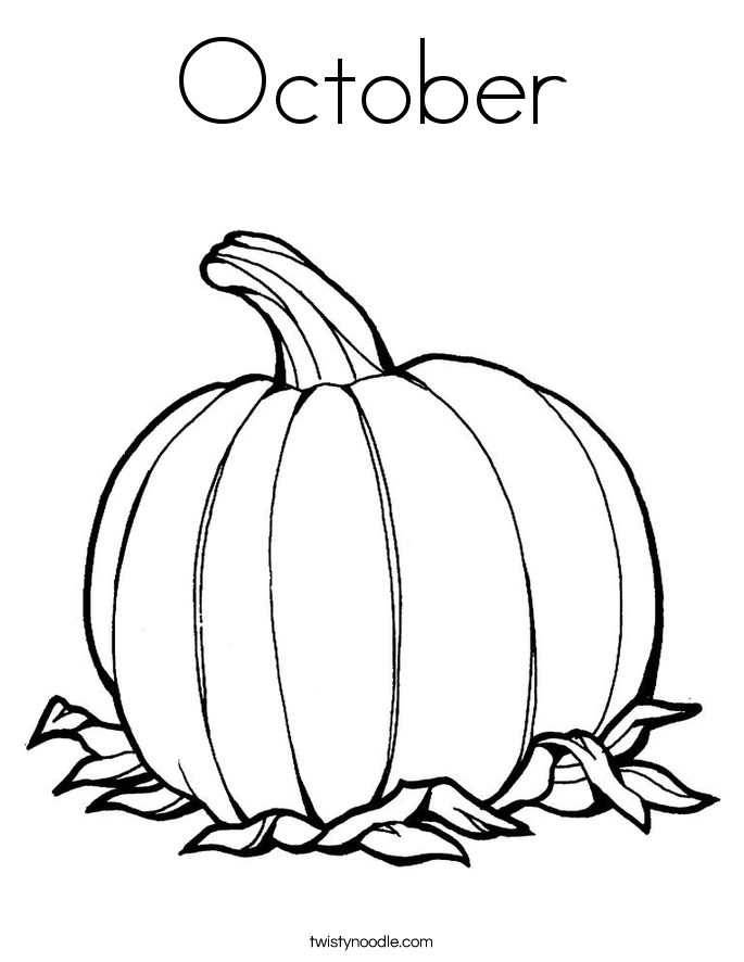 october coloring pages pumpkin - photo #4