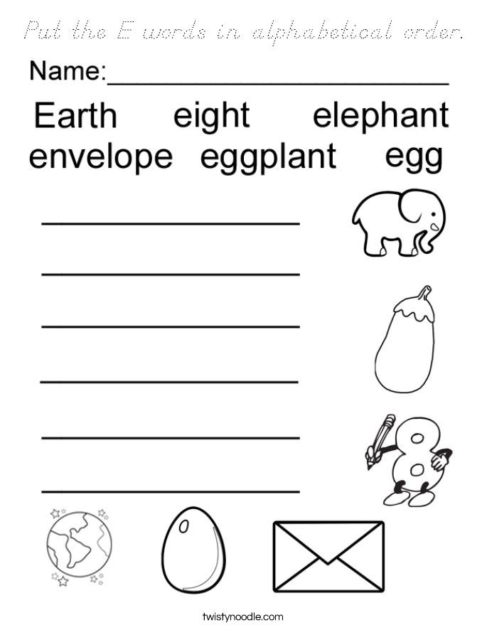 e word coloring pages - photo #38