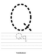 Qq Handwriting Sheet