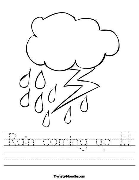 Rain Worksheets