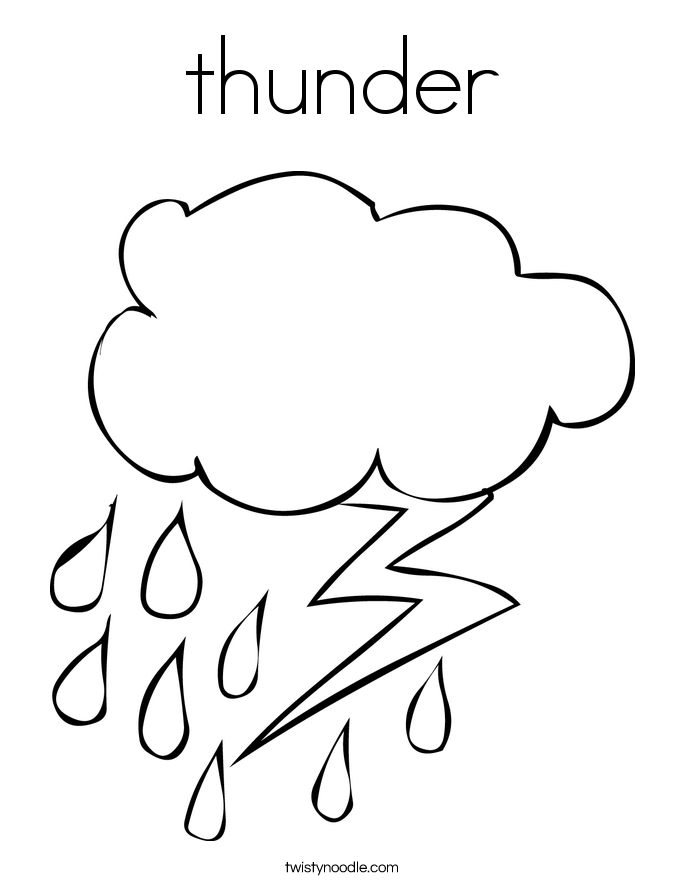 Rain Coloring Pages #3 Rain Coloring Pages #3