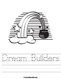 Dream Builders Worksheet