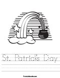 St. Patrick's Day Worksheet