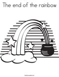 The end of the rainbowColoring Page