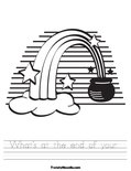 What's at the end of your  Worksheet