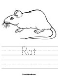 Rat Worksheet