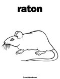 ratonColoring Page