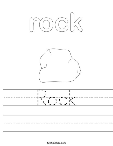 Rock Worksheet - Twisty Noodle