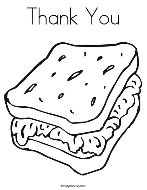 Thank You Coloring Page Twisty Noodle Thank You Coloring Page Twisty Noodle