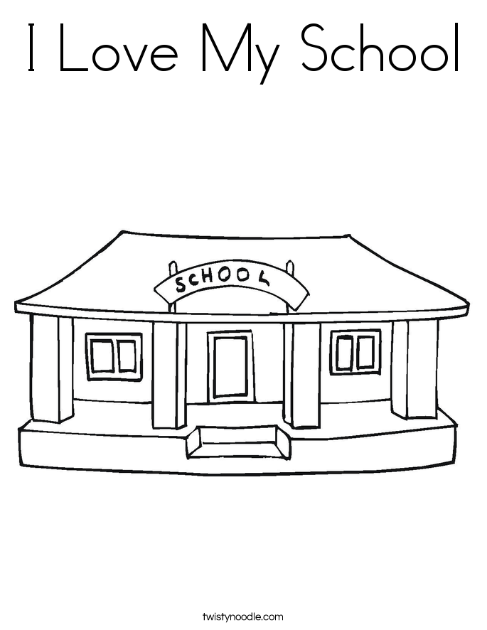 i love school coloring pages for kids - photo #2